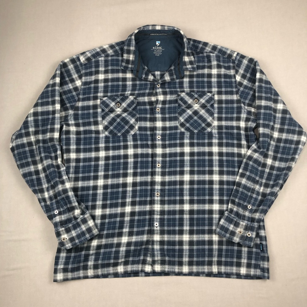 Kuhl Men’s Dillingr Flannel Shirt - Blue Creek